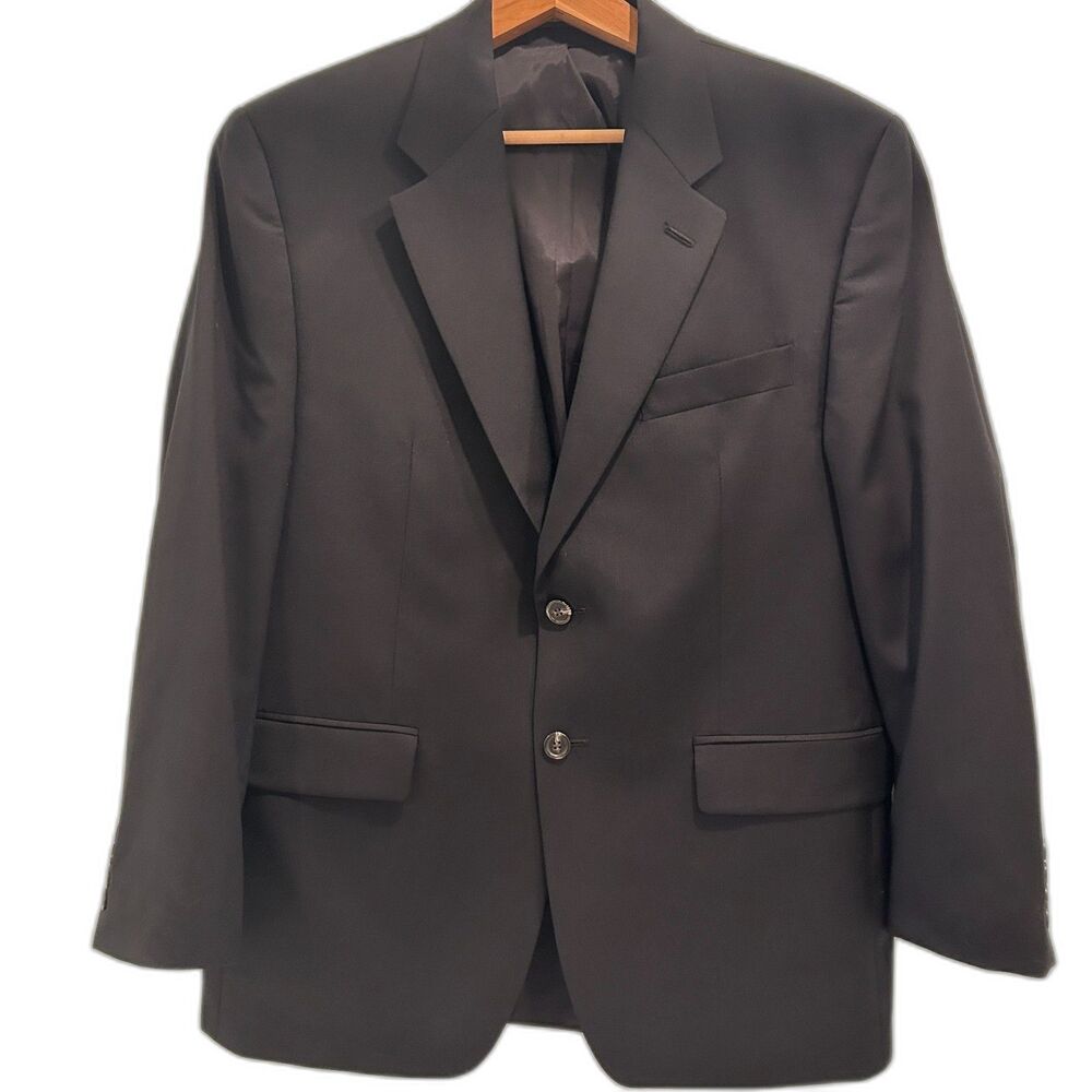 Lauren Ralph Lauren Black Wool Men's Sport Jacket Blazer Size 42